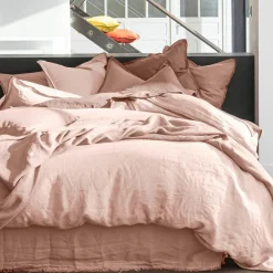Baton Rouge Linge De Lit, Ensembles^Housse de couette 100% Lin rose nude