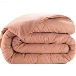 Baton Rouge Linge De Lit, Ensembles^Housse de couette satin de coton lavé rose