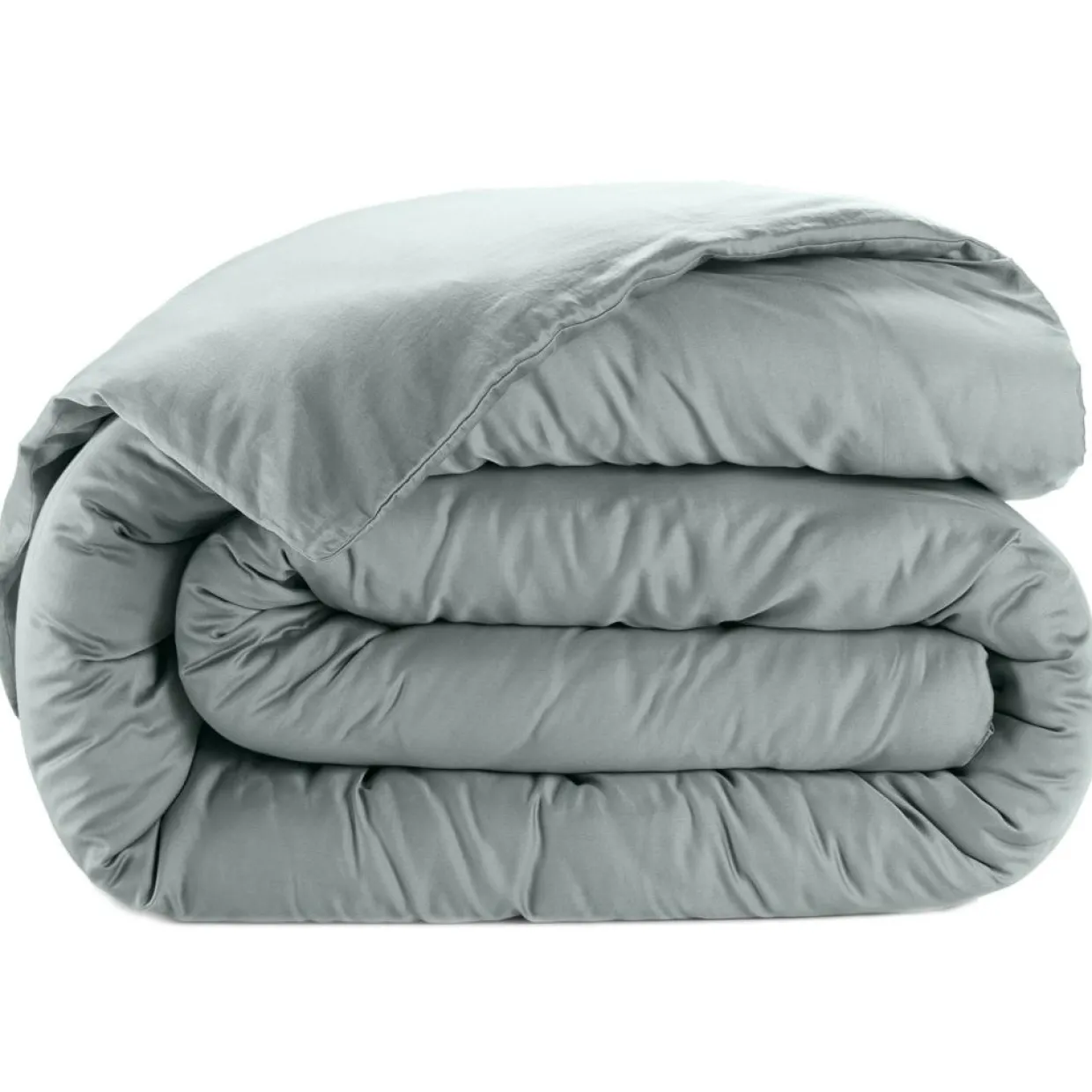 Baton Rouge Linge De Lit, Ensembles^Housse de couette satin de coton lavé verte