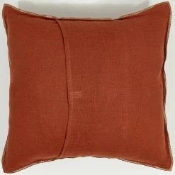 Apotheca Coussins, Galettes De Sièges^Housse de coussin 100% Lin lavé tomette - 45x45 cm