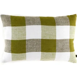 Haomy Coussins, Galettes De Sièges^Housse de coussin 100% Lin Palma citrus - 40x60 cm