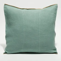 Apotheca Coussins, Galettes De Sièges^Housse de coussin en lin lavé jade - 45x45 cm