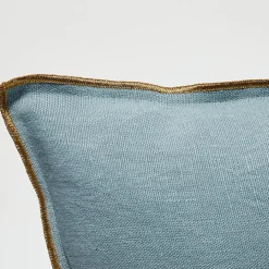Apotheca Coussins, Galettes De Sièges^Housse de coussin en lin lavé bleu stone - 40x60 cm
