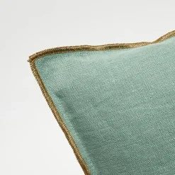 Housse de coussin en lin lavé jade - 40x60 cm-Apotheca Best