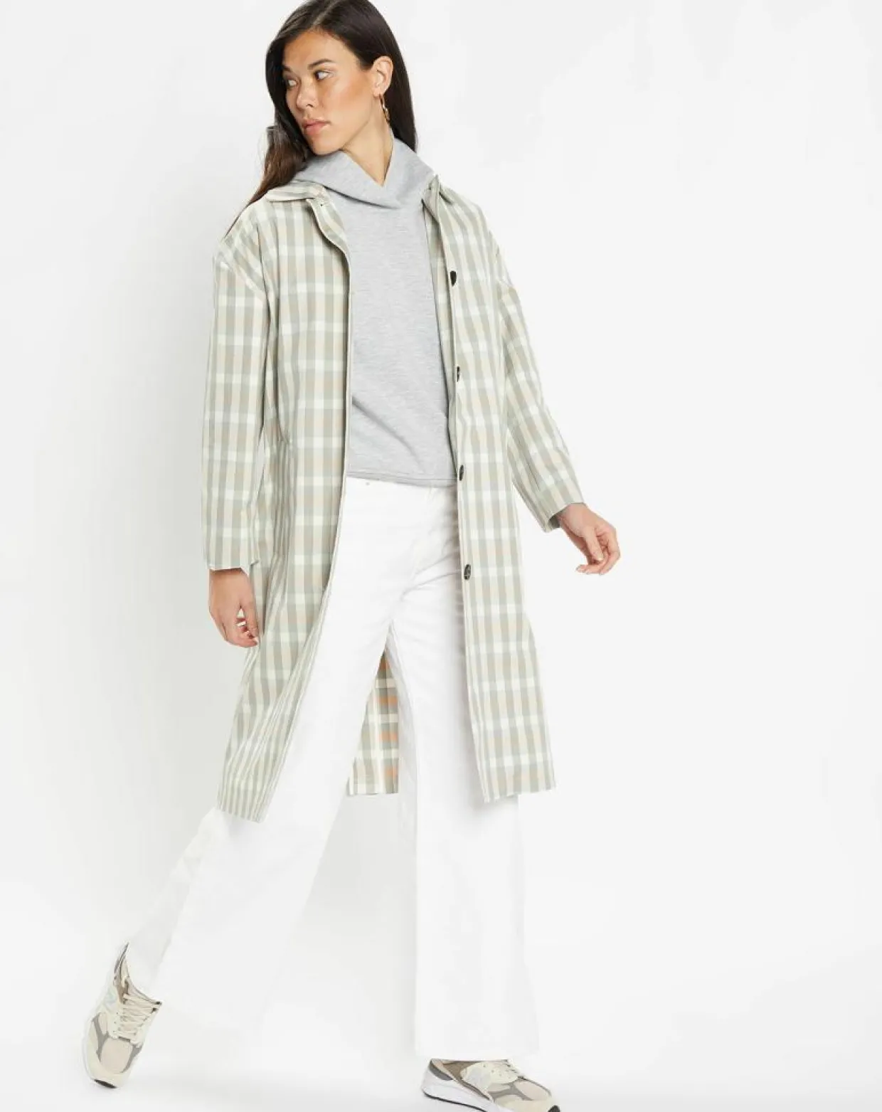 Imperméable en Coton Louis à carreaux beige-Galeries Lafayette Best