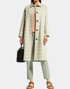 Imperméable en Coton Louis à carreaux beige-Galeries Lafayette Best