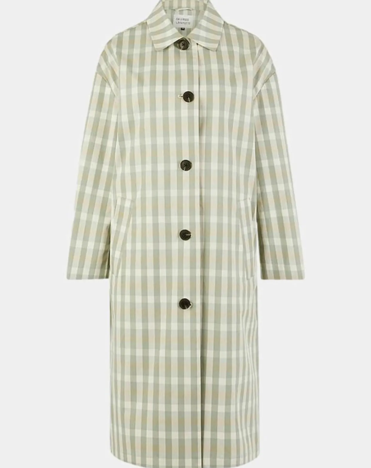 Imperméable en Coton Louis à carreaux beige-Galeries Lafayette Best
