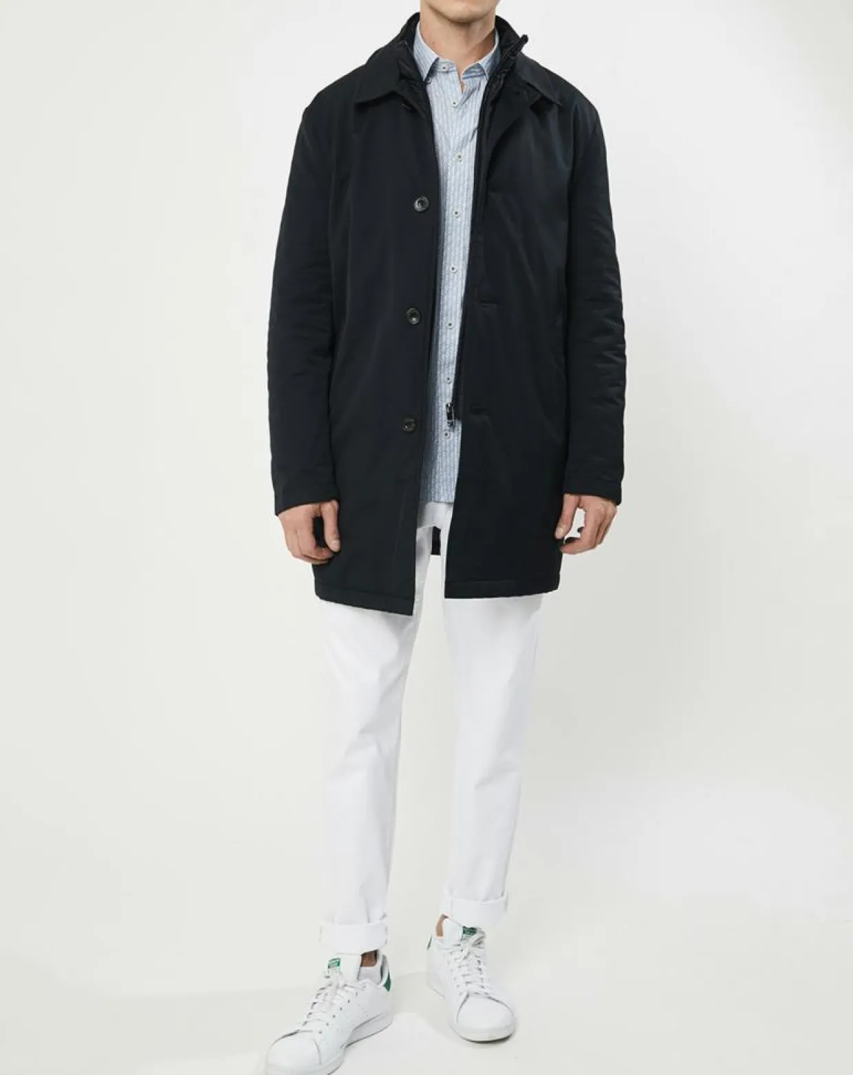 Homme Hackett London Manteaux^Imperméable Membrane bleu marine
