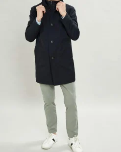 Homme Hackett London Manteaux^Imperméable Membrane bleu marine