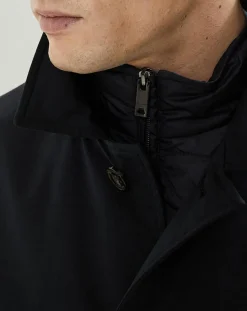 Homme Hackett London Manteaux^Imperméable Membrane bleu marine
