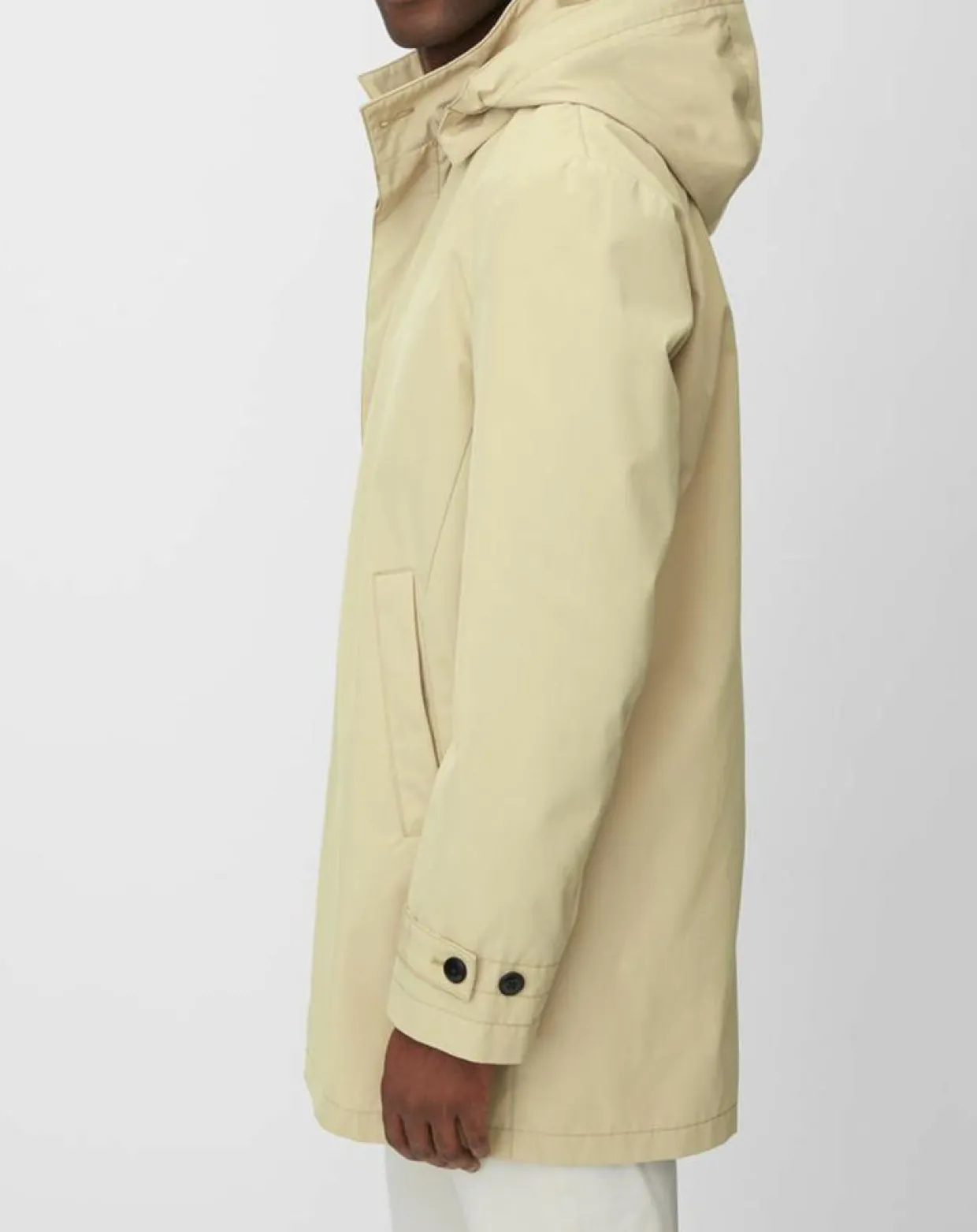 Imperméable Technique à Capuche Non Doublé beige-Marc O'Polo Online