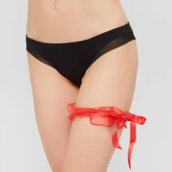 Jarretière Light and Shadow rouge-La Perla New