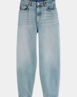 Femme Scotch & Soda Jeans^Jean 100% Coton Bio Ballon bleu clair