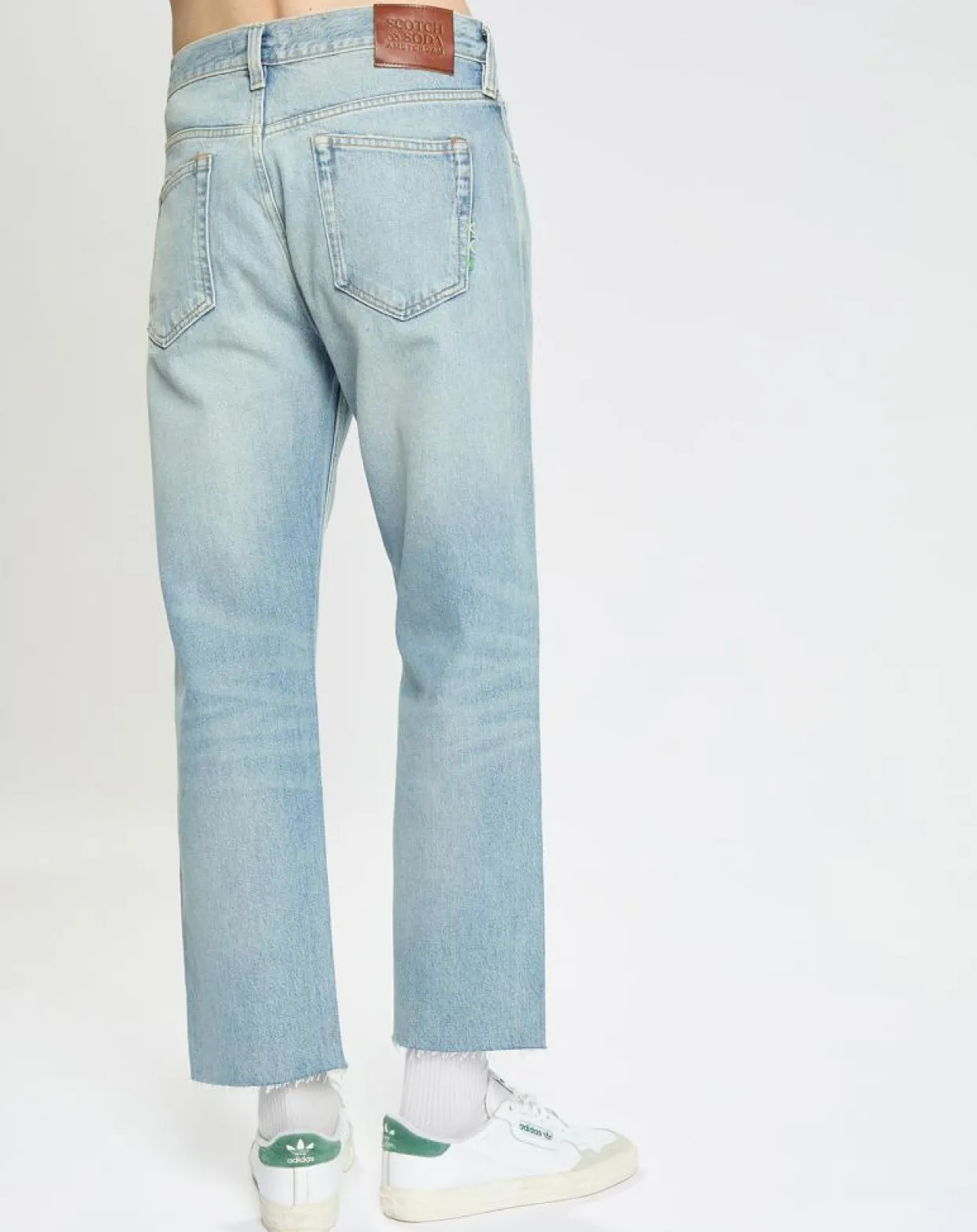 Jean 100% Coton Bio Regular Fit bleu clair-Scotch & Soda Discount