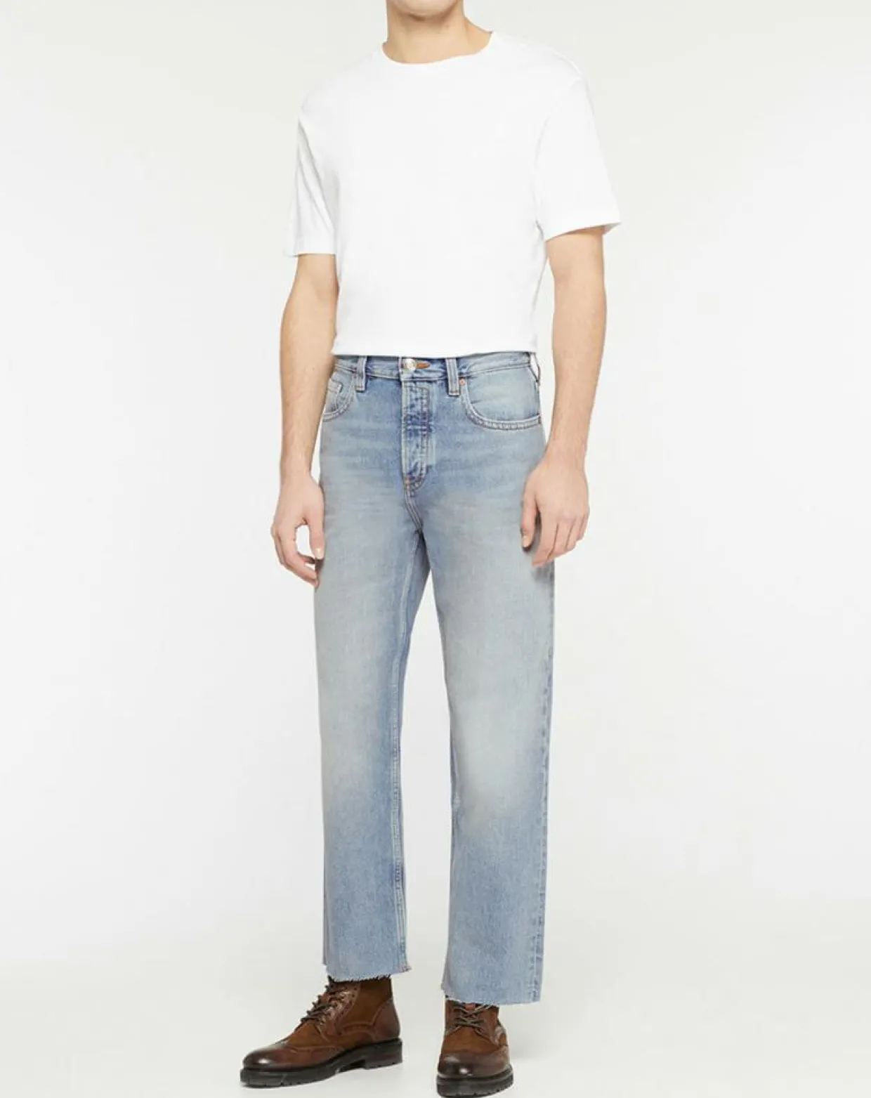 Jean 100% Coton Bio Regular Fit bleu clair-Scotch & Soda Discount