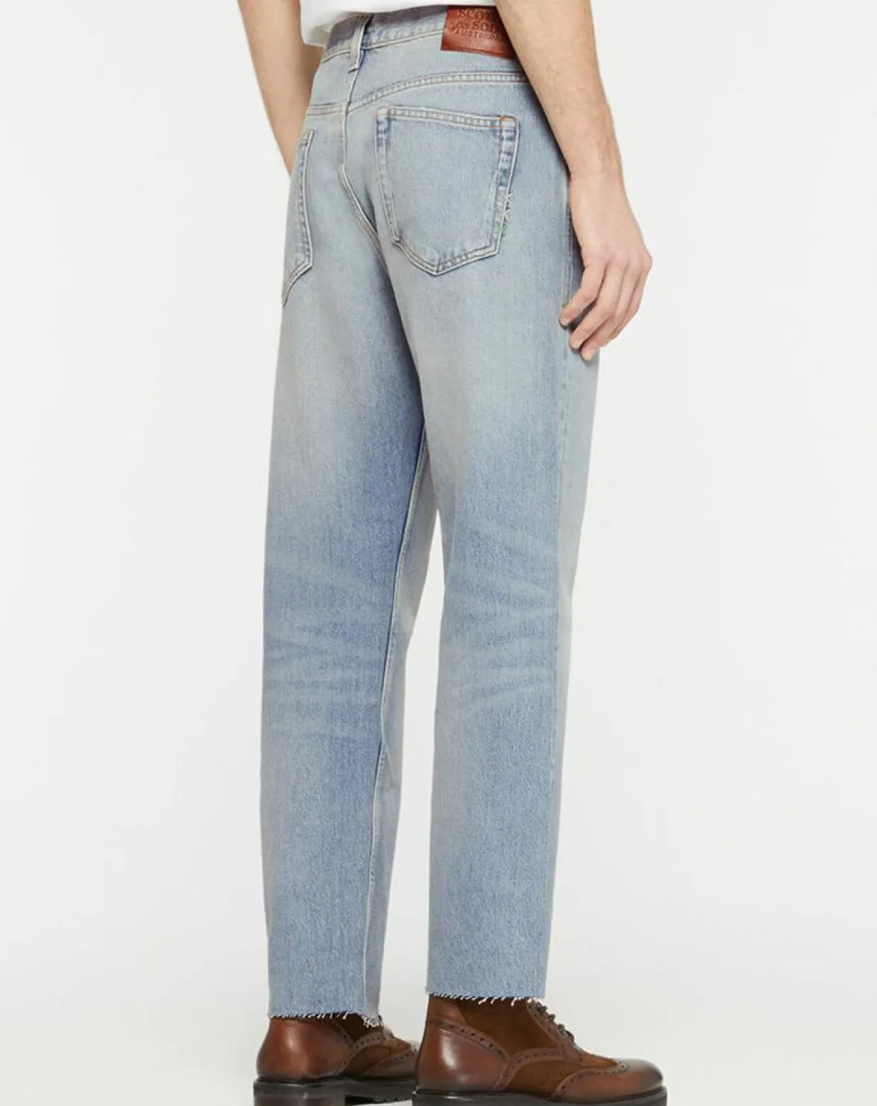 Jean 100% Coton Bio Regular Fit bleu clair-Scotch & Soda Discount