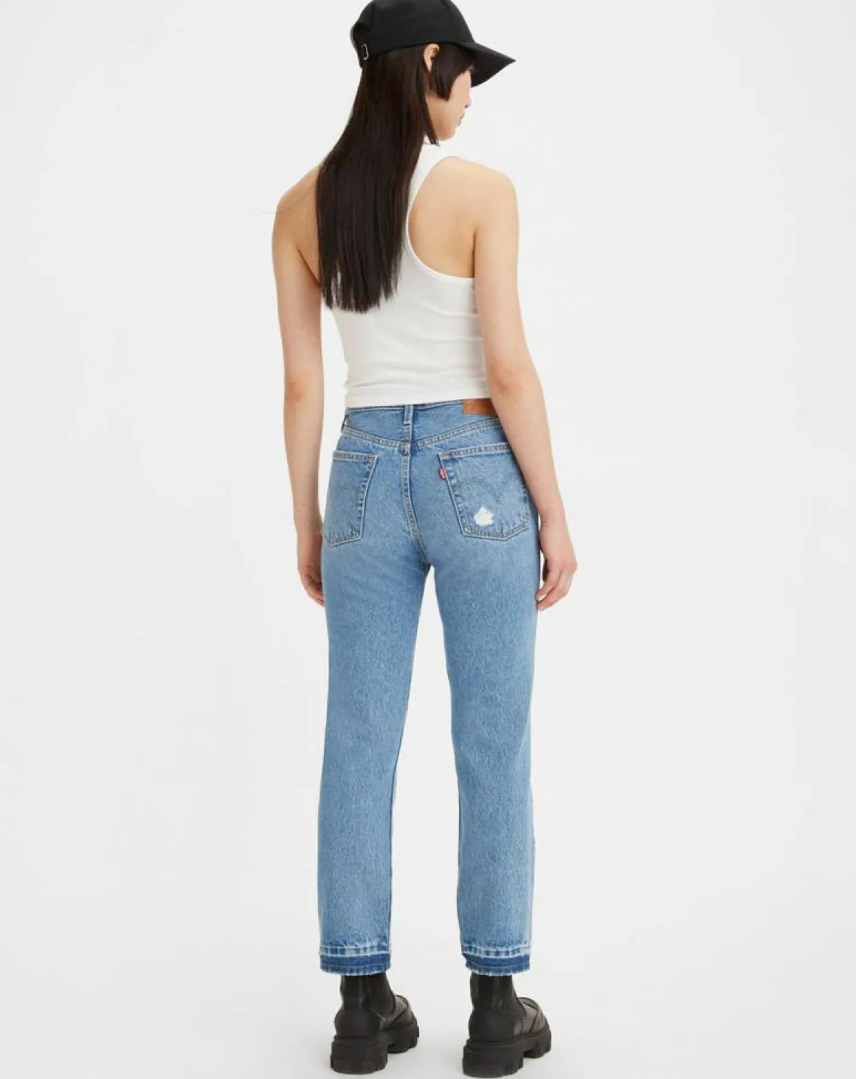 Femme Levi's® Jeans^Jean 501 Crop coupe droite bleu