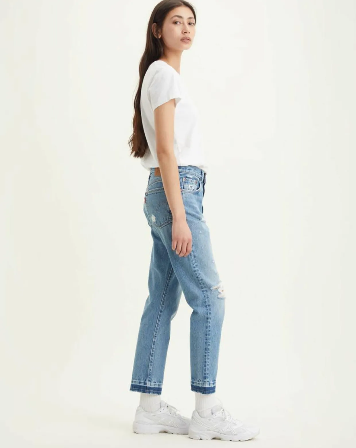 Femme Levi's® Jeans^Jean 501 Crop coupe droite bleu