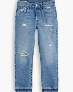 Femme Levi's® Jeans^Jean 501 Crop coupe droite bleu