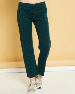 Jean Denim Georgia vert bouteille-Acquaverde Discount