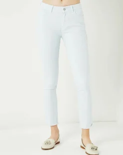 Jean 7/8 Enigme bleu clair-Cuisse de Grenouille Online