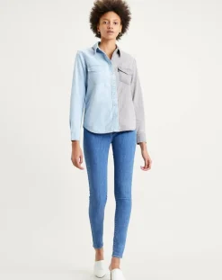 Jean 720 Hirise Super Skinny sculpt Eclips bleu-Levi's® Discount
