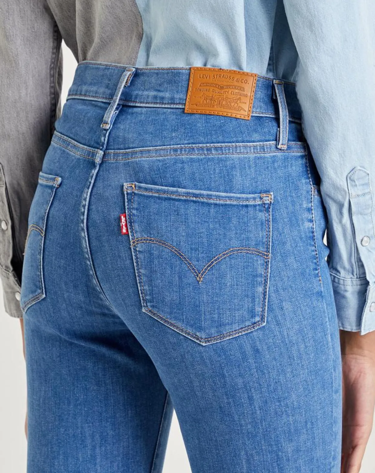 Jean 720 Hirise Super Skinny sculpt Eclips bleu-Levi's® Discount