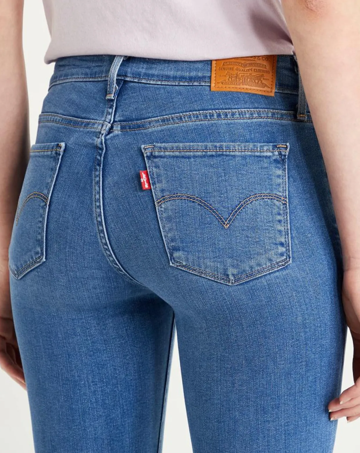 Jean 712 Slim Rio Love bleu-Levi's® Clearance