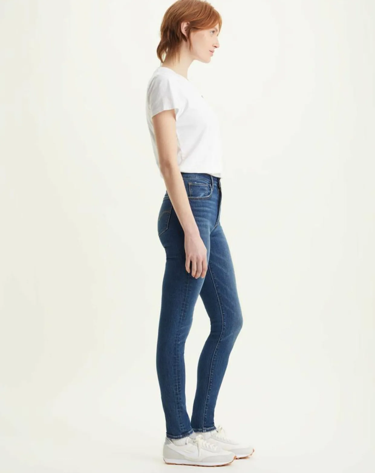 Jean 721 taille haute Skinny bleu foncé-Levi's® Clearance