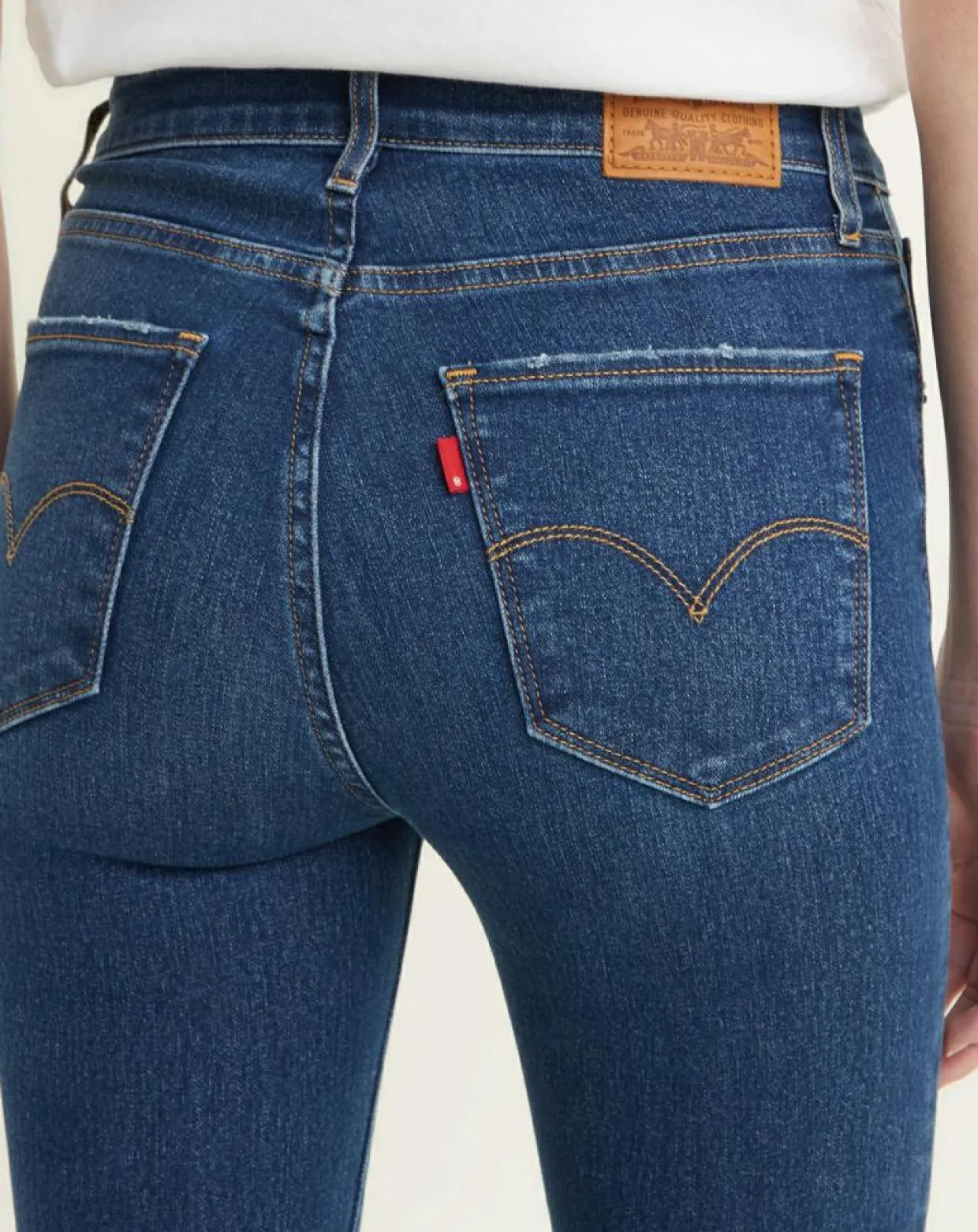Jean 721 taille haute Skinny bleu foncé-Levi's® Clearance