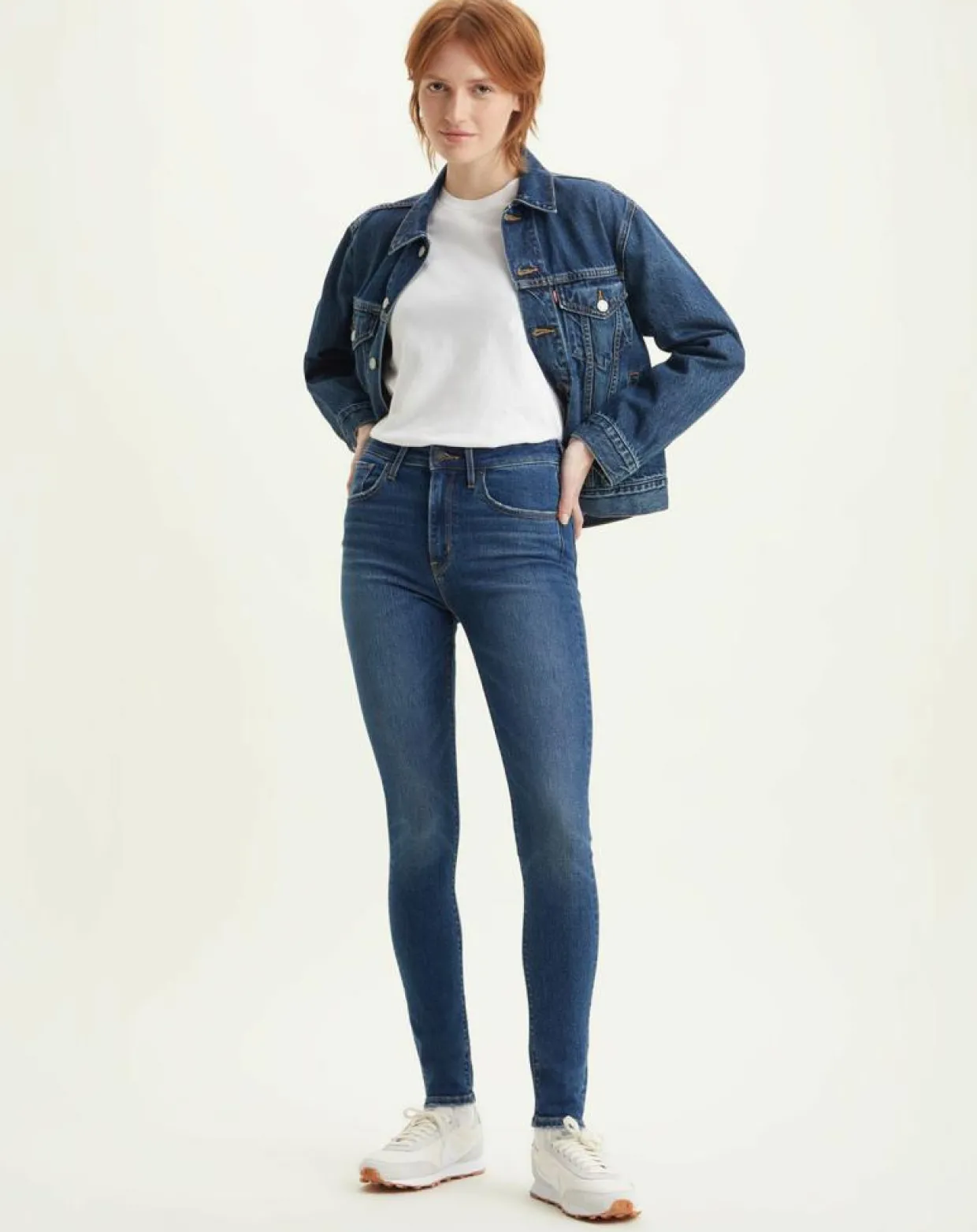 Jean 721 taille haute Skinny bleu foncé-Levi's® Clearance