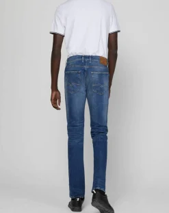 Homme Replay Jeans^Jean ajusté stretch Grover Délavé bleu