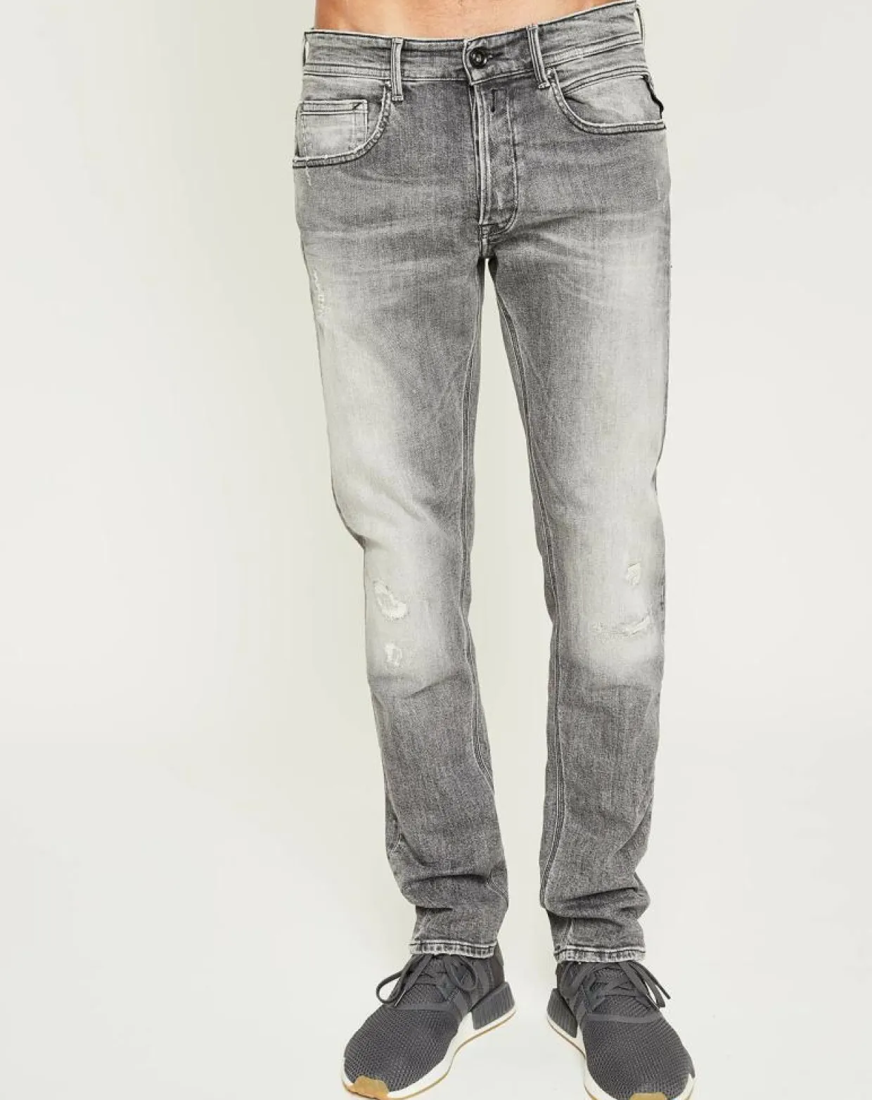 Homme Replay Jeans^Jean Anbass 10 Yo Stry gris clair