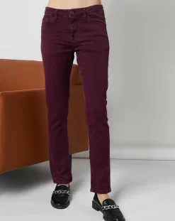 Femme Swildens Jeans^Jean Bijouxc bordeaux