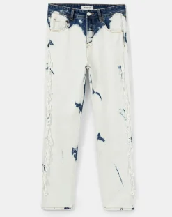 Femme Desigual Jeans^Jean Bleach blanc/bleu