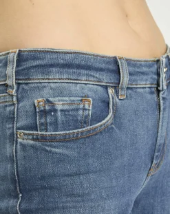 Jean bohemienne taille haute Skinny bleu moyen-Scotch & Soda New