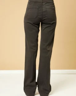 Femme Acquaverde Jeans^Jean bootcut Charlotte charcoal