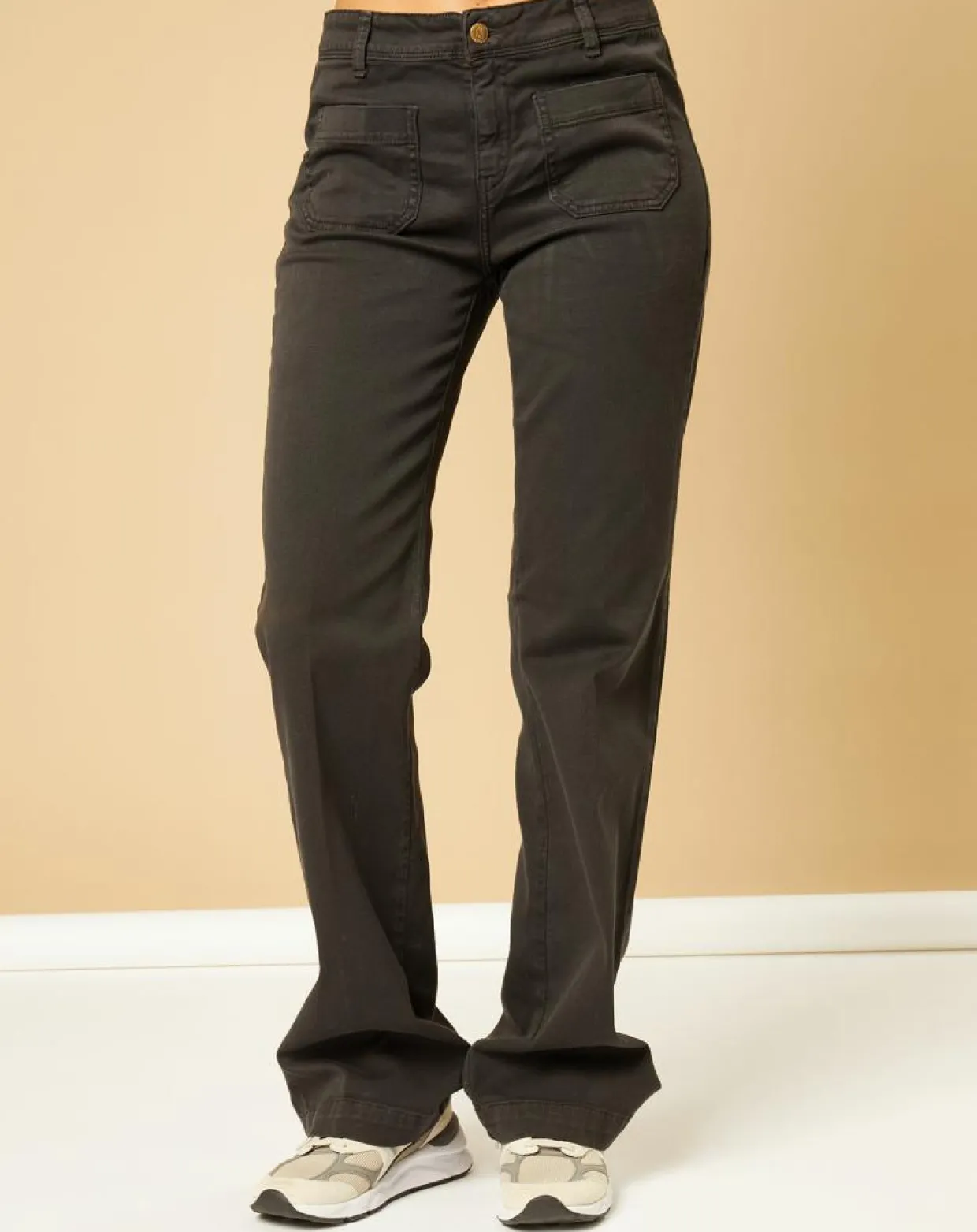 Femme Acquaverde Jeans^Jean bootcut Charlotte charcoal
