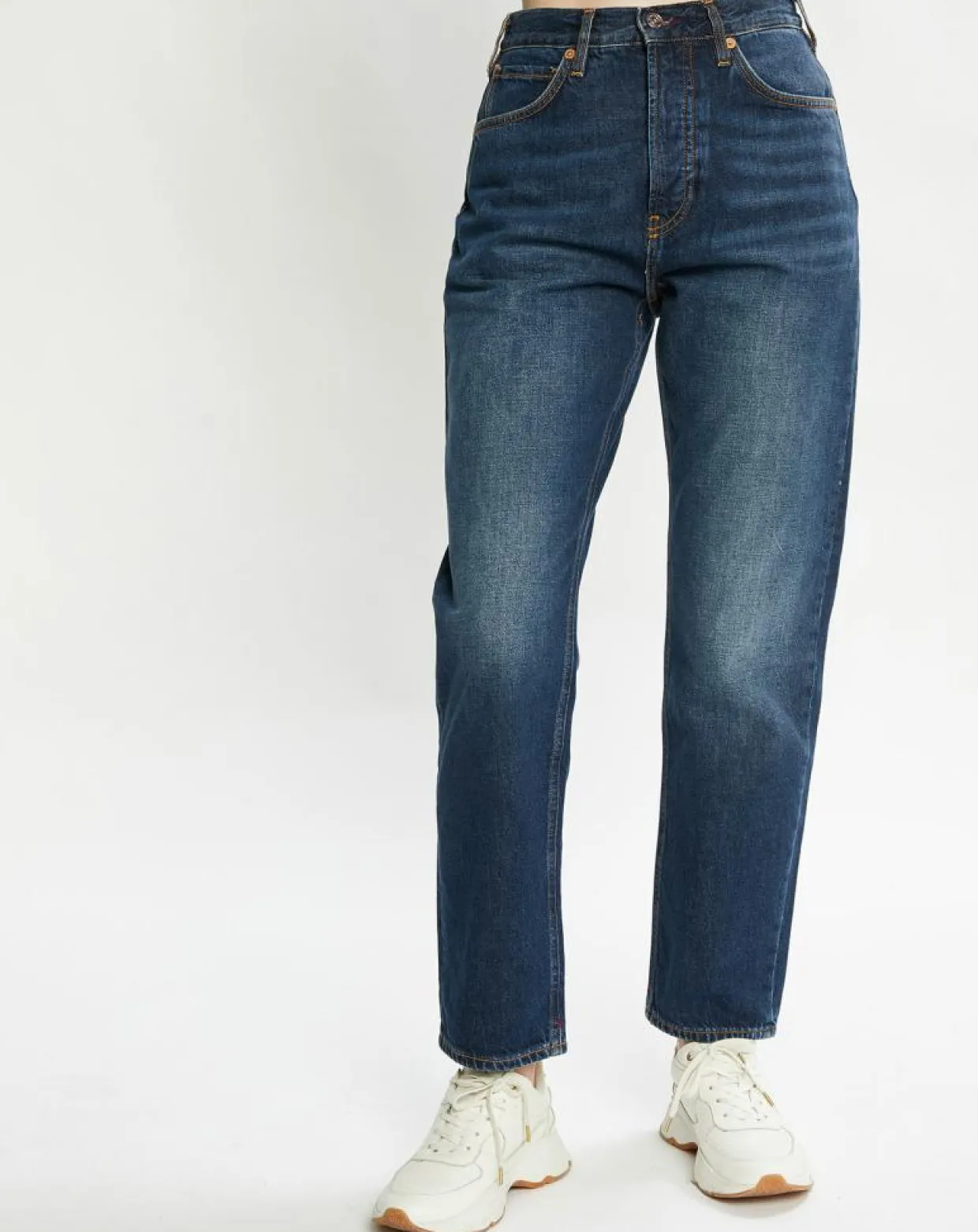 Jean Boyfriend 100% Coton Bio bleu moyen-Scotch & Soda Discount