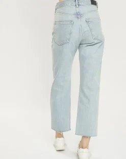 Femme Scotch & Soda Jeans^Jean boyfriend crop det couture bleu clair
