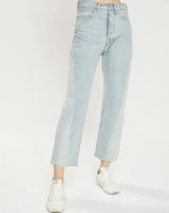Femme Scotch & Soda Jeans^Jean boyfriend crop det couture bleu clair