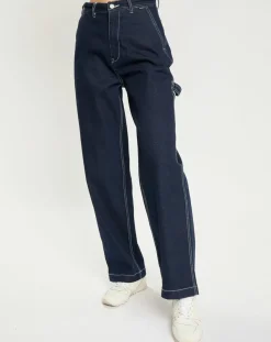 Femme Element Jeans^Jean brut large bleu foncé