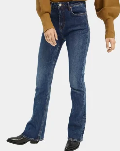 Jean charm flare taille haute bleu moyen-Scotch & Soda Discount