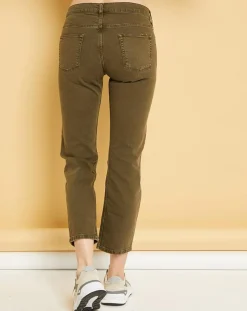 Femme Acquaverde Jeans^Jean cropped Natural Nils army