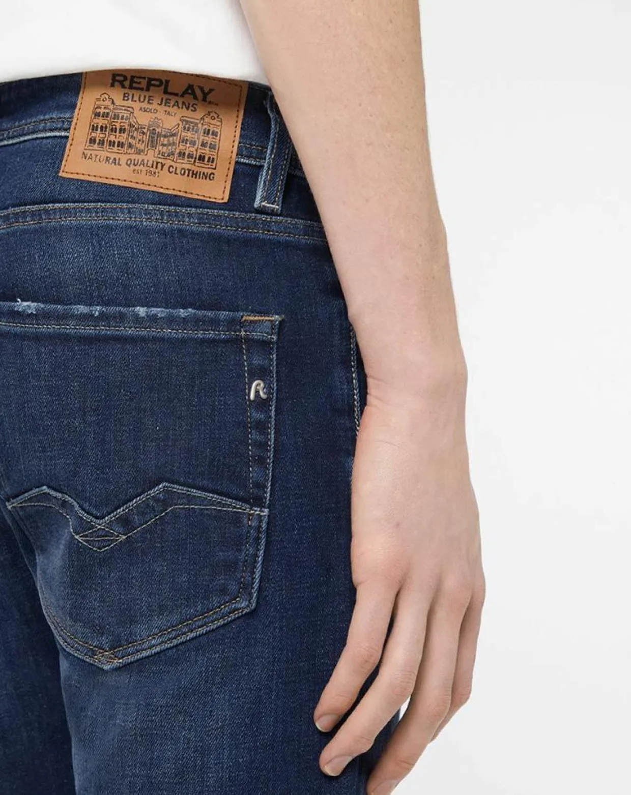 Homme Replay Jeans^Jean Denim Functional bleu foncé