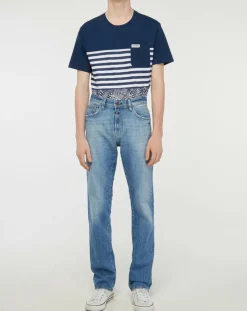 Jean Droit Datte délavé bleu-Kaporal 5 Hot