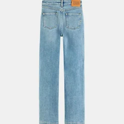Enfant Scotch & Soda Garçon^Jean droit en Toile de coton bio bleu