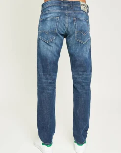 Homme Replay Jeans^Jean Droit Grover Green Is Better bleu