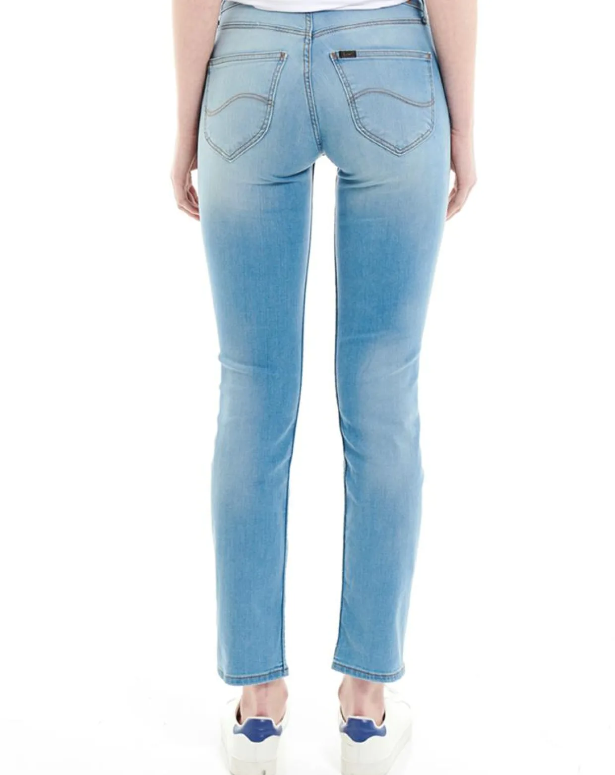 Femme Lee Jeans^Jean Droit Marion Th bleu clair