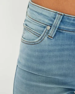 Femme Lee Jeans^Jean Droit Marion Th bleu clair